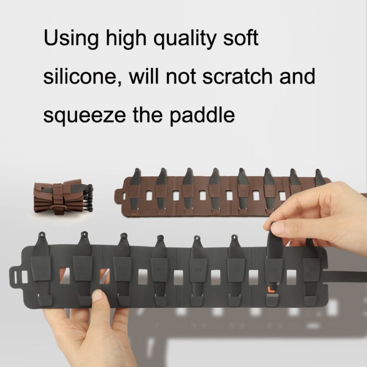 Sunnylife MM3-SN443 For Mini 3 Pro Propeller Blades Silicone Folding Storage Bag, Gray Bag, Brown Bag Sunnylife MM3-SN443 For Mini 3 Pro Propeller Blades Silicone Folding Storage Bag, Gray Bag, Brown Bag